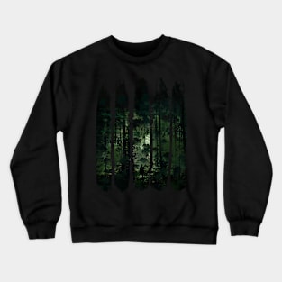 Mysterious Wild Forest - Misty Day Hike Crewneck Sweatshirt